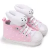 First Walkers Baby Canvas scarpe per bambini sneakers stivali da ragazza bottona di cotone soft sola walker antisplip culib infant infantile