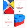 Lunch Boxes Portable Sealed Lunch Box Color Building Blocks Splicing Children's Student Lunch Box 221202