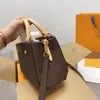 Moda Çantalar MONTIGNE Kadın Deri Marka Logosu Omuz Çantaları Çanta Luxurys Tasarımcı Messenger Çanta Cüzdan Lady Casual Tote M41056