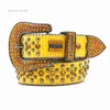 2022 Designer Belt Bb Simon Rhinestone cinto para homens e mulheres com pino de rebite embutido fivela personalidade simples nova moda e versátil