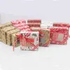 Opakowanie prezentów 50pcs/Lot 37 -Size Vintage Kraft Paper Box Marmur Design Ręcznie robione mydło Białe prezent Black Opakowanie biżuteria 221202