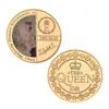 Konst och hantverk samling av British Queen's Commemorative Coins Gifts Electropated MedalS Passera av metallhantverk