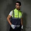 Konstruktionskläder HI VIS VIZ reflekterande säkerhetsväst med främre dragkedja Hi vis Workwear Vest med flera fickor Två ton Konstruktionsarbete Väst