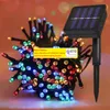 Luzes de fadas de cordas solares 22m 200 LED Garden à prova d'água Decoração de Natal de Natal do jardim à prova d'água de Natal