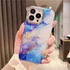 Cases For iPhone 13 14 Pro Max Glitter Dream Shell Crack Marble Phone Case 12 11 Max XS XR 7 8 Plus 14 Shockproof Cover
