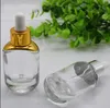 Mode Glass Dropper Fles 30 ml Duidelijke Essenti￫le olie Cosmetische containerverpakking 1oz Hotsale Serum Bottle LLFA