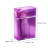 Cool Plastic Herb Tobacco Cigarette Case Portable Interlayer Separate Storage Flip Cover Box Innovative Protective Shell Smoking Holder Stash Lighter Container