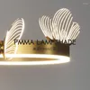 Wandleuchte Nordic Butterfly LED Innenbeleuchtung für Zuhause Wohnzimmer Dekoration Nachttischlampen Metall Gold Lampada