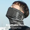 Tactische kap rockbros fietsenmasker vol gezicht balaclava ademende zon uv bescherming wandelen buiten sport fietsen winderprofale motorfiets sjaal 221201