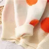 Kvinnors tröjor Ebaihui Autumn Winter Pullover Cherry Mönster Långärmad kvinnor Turtleneck Stickade Jumpers Mujer 221201