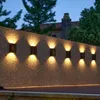 Décorations de jardin Smart Solar LED extérieur étanche haut et bas éclairage lumineux décoration lumières escaliers clôture lampe de lumière du soleil 221202