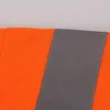 T-shirt de sécurité à manches longues orange fluo hautement réfléchissant, chemise de construction de gilet de sécurité grande taille