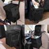 Organizador de carros 1pcs Saco de lixo lixo à prova d'água com lid de tampa da porta automática traseiro pendurado no armazenamento à prova de vazamentos