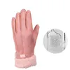 Cinq doigts gants accessoires d'hiver gants chauffants électriques femmes chaudes mitaines en daim écran tactile USB alimenté gants chauffants cadeau de noël S2559 221202