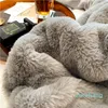 Blanket Highend Faux Rabbit Fur Warm Winter Soft Thicken Warmth for Beds Comfortable SkinFriendly Luxury Cozy