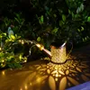 Décorations de jardin Arrosoir à énergie solaire arrose fée étanche douche lumière LED lanterne pour éclairage extérieur décorations de Noël 221202