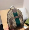 디자이너 -Men Women Backpacks 클래식 디자이너 레터 스쿨 가방 Ophidia Backpack Genuine Leather Girls Boys Travel Bag