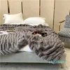 Blanket Highend Faux Rabbit Fur Warm Winter Soft Thicken Warmth for Beds Comfortable SkinFriendly Luxury Cozy