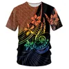 T-shirts pour hommes été Tahiti Polynésie hommes T-Shirt impression 3D mouvement de mode col rond surdimensionné décontracté tout match manches courtes respirant