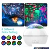 Luces nocturnas Colorf Stars Starry Projector Light Undersea World Led Night 8 colores Lámpara giratoria Usb para habitación de niños Drop Delivery Dhg51