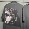T-shirty męskie vintage Askyurself Los Angeles T Shirt Mężczyźni Kobiety Roar Dog Askyurself TEE LUSE FIT TOPS KRÓTKO SŁUKACH T221202
