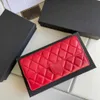 豪華なデザインバッグショップ卸売および小売Xiaoxiangfeng Lingge Wallet Women's Long Style Korean New Fashion Simple Multi Card Holder大容量ウォレット