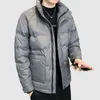 Gilet da uomo Piumino d'anatra bianco per uomo Moda invernale Leggero colletto alla coreana Allentato multitasche Cappotto corto caldo Uomo 221201