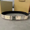 Designer belt luxury men classic pin buckle belts gold and silver buckle head striped doublesided ceinture casual 4 colors width 4549678