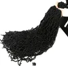 Nu Locs Crochet ricci di capelli intrecciati 1824 pollici di venduta dea morbida faux locs 90gpcs estensione di capelli sintetici BS258863848