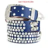 Belts Cowgirl Western Belt for Country Music Festival Horse Club Rocks Band Bling Jeans Dress Studded T8NB