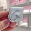 Sparkling Pave Bars Hoop Earrings 925 Sterling Silver med originalbox för P CZ Diamond Fashion Wedding Present Jewelry Stud E1550021