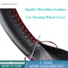 Car Steering Wheel Braid Cover 38cm 15inch Fiber Leather Needles And Thread Soft Anti-Slip Auto Interior Accessories Kits