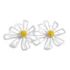 Joyas boho aretes de flores grandes huecas 2022 Pendientes florales coreanos para mujeres Pendientes Fashion Wedding Party Jewelry