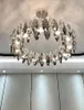 Modern Ash Crystal Chandeliers Luxury LED Transparent Chandelier vardagsrum matsal sovrum k￶k och kandelie ljusl￶de