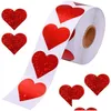 접착제 스티커 50500pcs 빨간 심장 모양 레이블 발렌타인 데이 종이 포장 스티커 사탕 가방 선물 상자 포장 결혼 20211228 DHOVD