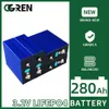 4/16PCS Lifepo4 Battery Cell 280Ah 3.2V Lithium iron phosphate Solar Batteries Pack for 12V 24V 48V Boat Golf Cart RV Forklift