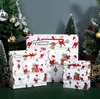 God julklappsäckar Xmas Tree Plastic Packing Bag Snowflake Christmas-Candy Box New Year Kids Favours-Bag SN5042