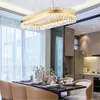 Ring Lamp Chandeliers For Dining Table Center Living Room Restaurant Bedroom Crystal Chandelier LED Decor Indoor Lighting