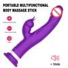 Dildo abnehmbare Saugnapfbecher G-Punkt-Kaninchen 10 Vibration Dual Motor