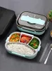 Lunch Boxes 4 Grid Thermal Lunch Box Leakproof Bento Box 304 Stainless Steel Microwave Boxs for Work Picnic Food Warm Keeping Storage Boxes 221202