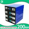 Grade A 3.2V 200AH LiFePO4 Battery 4/8/16/32pcs Rechargeable Battery Lithium Iron Phosphate Cell DIY Golf Cart RV Solar System