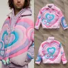 Men's Jackets ERL HEARTS Patchwork PUFFER JACKET Parkas Men Women Thick Rainbown Down Jackets Coats T221130 T221202