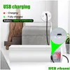 Réverbère solaire Rechargeable 600Lm Led Lampe de poche étanche Usb Chargeur de téléphone portable à l'intérieur ou à l'extérieur Utilisation Portable C Dhilh