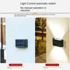 Garden Decorations Outdoor Solar Light Led Waterproof Decoration Wall Lamp för staket Porch Country Balcony House Street Lighting 221202