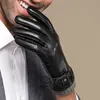 Five Fingers Gloves Sheepskin Gloves Men's Touch Screen High-Quality Leather Keep Warm Plus Velvet Warm in Autumn Winter S2764 221202