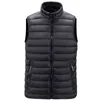 Chalecos para hombres Marca Fashion Fashion Men Warm Vest Jacket sin mangas Color de color sólido Collar Chaleco para macho para primavera Invierno 5 colores Plus Tamaño M6XL 221202