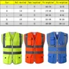 Industrial Reflective Safety Vest High Visibility Road Working Reflective Vest Outdoor Motorcycle Cycling Safety Waistcoat Clothing Reflective Jacket