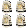 2023 Winter Classic Sidney Crosby Jersey Erik Karlsson Kris Letang Jake Guentzel 66 Lemieux Evgeni Malkin Hockey Jerseys Noir Bleu Clair Stadium Series Cousu