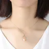 Classic Pearl Pendant Necklace S925 Silver Micro Set 3A Zircon Necklace European Fashion Women Retro Collar Chain Wedding Party Versatile Jewelry Gift SPC