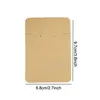 100 Pcs/Lot Kraft Paper Jewelry Display Cards Rectangle Necklace Earrings Sets Cards Papers 6.8x9.7cm Bracelets Packaging Card BH8066 TYJ